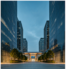 企业办公园区外景